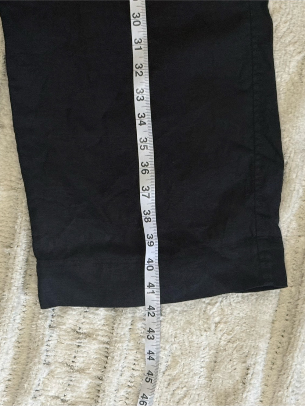 Everlane The Linen Way-High Drape Pant Black 100% European Flax Linen Size 0 - Picture 8 of 16